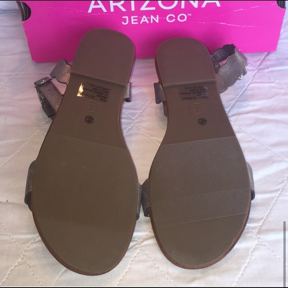Arizona Adjustable Strap Flat Sandals Size 8.5 M - Picture 5 of 7
